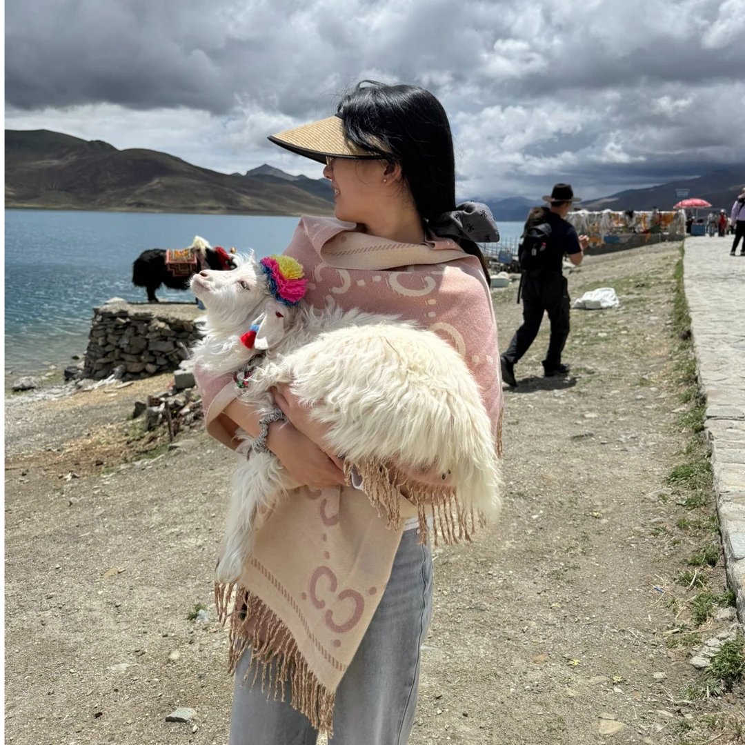 CC百搭潮流韩版双面双色加厚保暖冬天男女情侣款围巾披肩