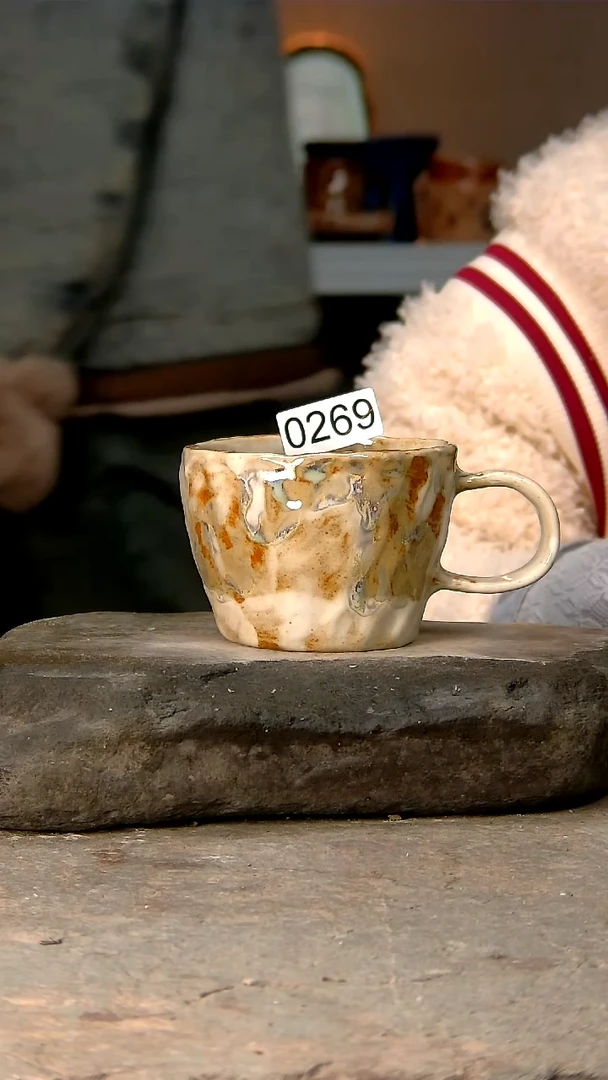 【闪购商品】269高温釉下手工同款，微波炉烤箱可进