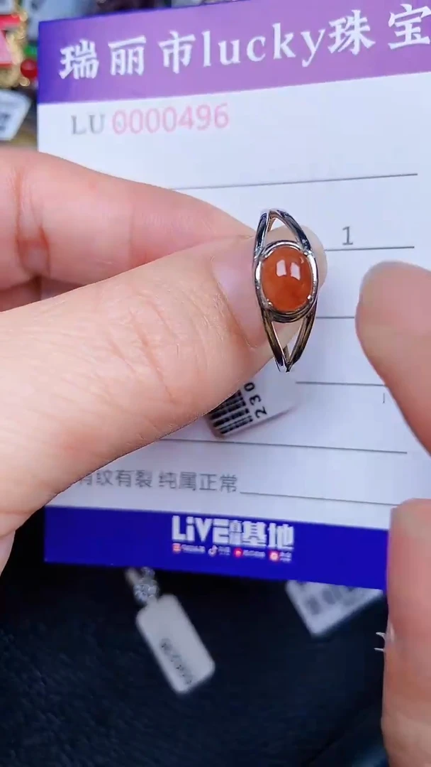 颈饰银S925镶嵌翡翠496