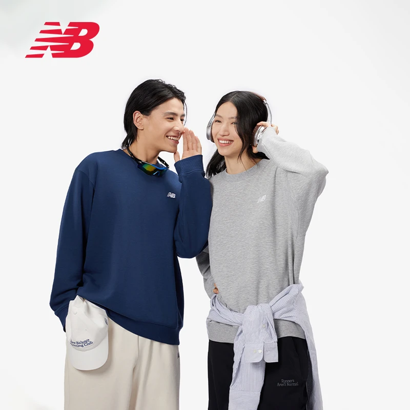 New Balance NB官方春季新款男女款经典运动休闲圆领卫衣MT41507
