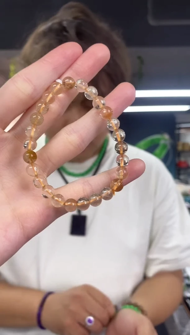 水晶手链未镶嵌多样性发其一颜色微差