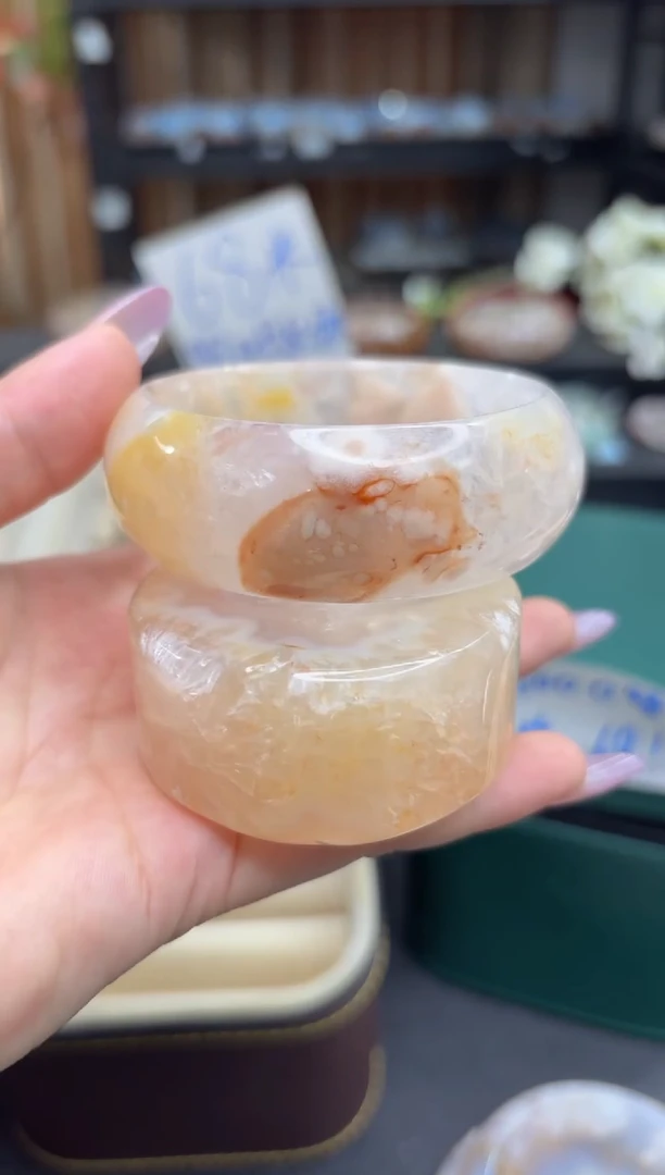 未镶嵌手镯石英质玉A326(56圈赠送镯心)