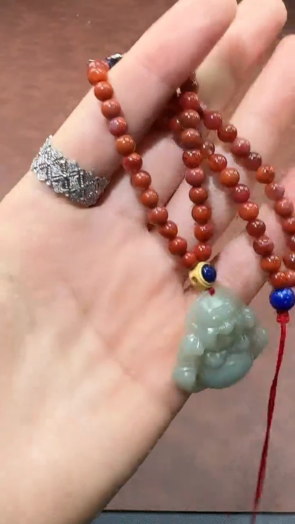 未镶嵌1南红玛瑙  B3608 多样性发货其一