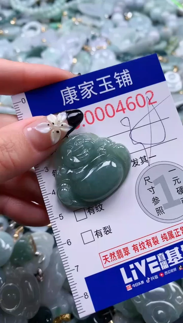 翡翠未镶嵌吊坠(不含链)4602