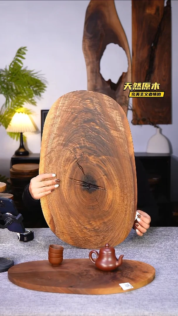木北美黑胡桃原木.干裂疤结不属于商品质量问题完美主义者慎拍