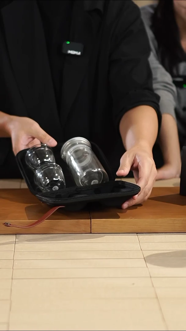 黑色月影随身装茶具套装