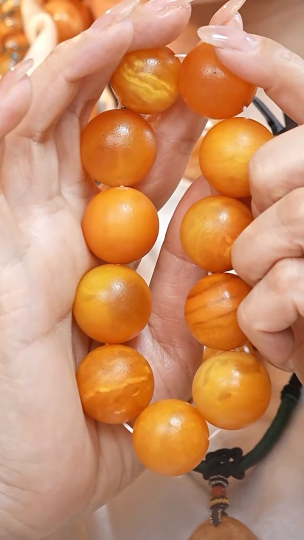 蜜蜡颈饰未镶嵌2044天然蜜蜡珠宝奇石云端妖孽妖花全部保真