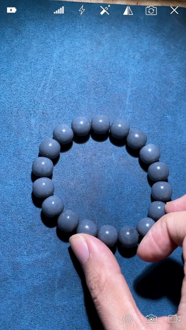 未镶嵌和田玉把件DQ 老型珠手串卡12