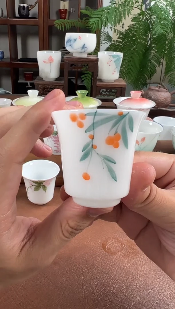 杯子高岭瓷土茶具单品上新
