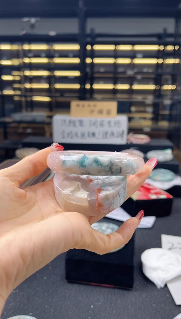 未镶嵌手镯石英质玉61圈口 （不退不换）S987303