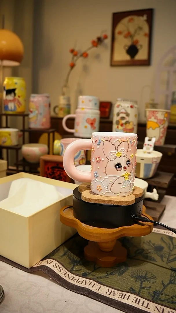 摆件【不带盒子】340高温釉下彩