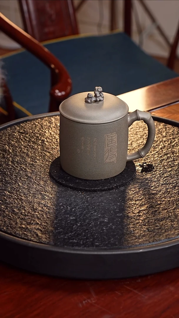 茶壶紫砂XW 青段办公杯12 / 320毫升 礼盒 手提袋