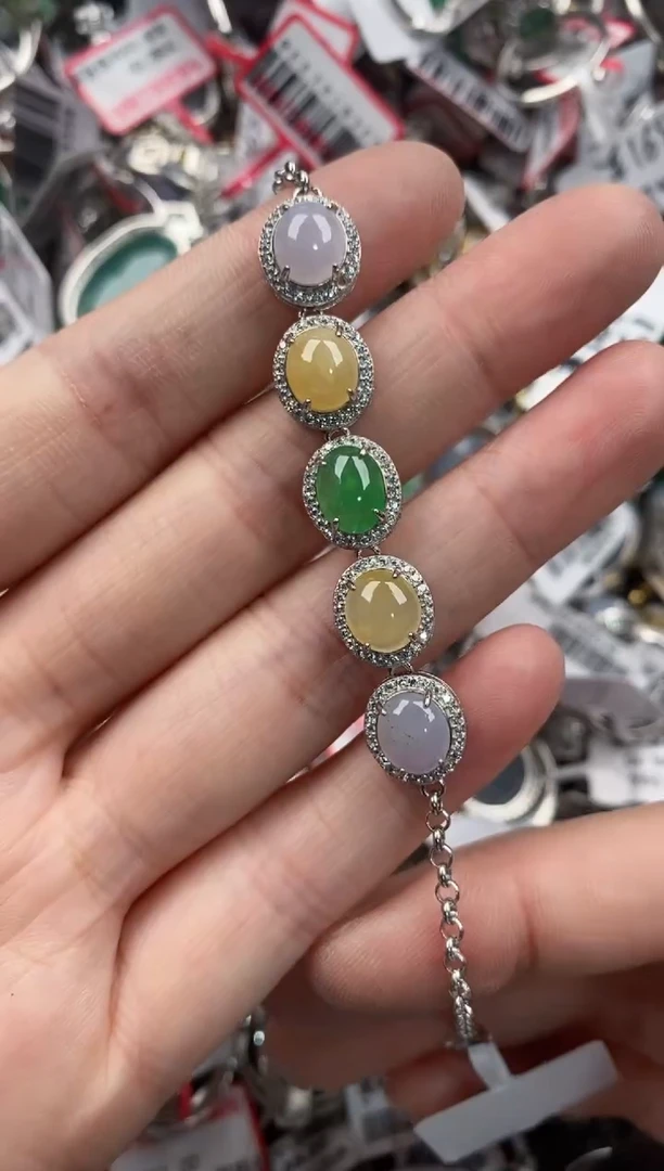 银S925镶嵌戒指翡翠555-----4