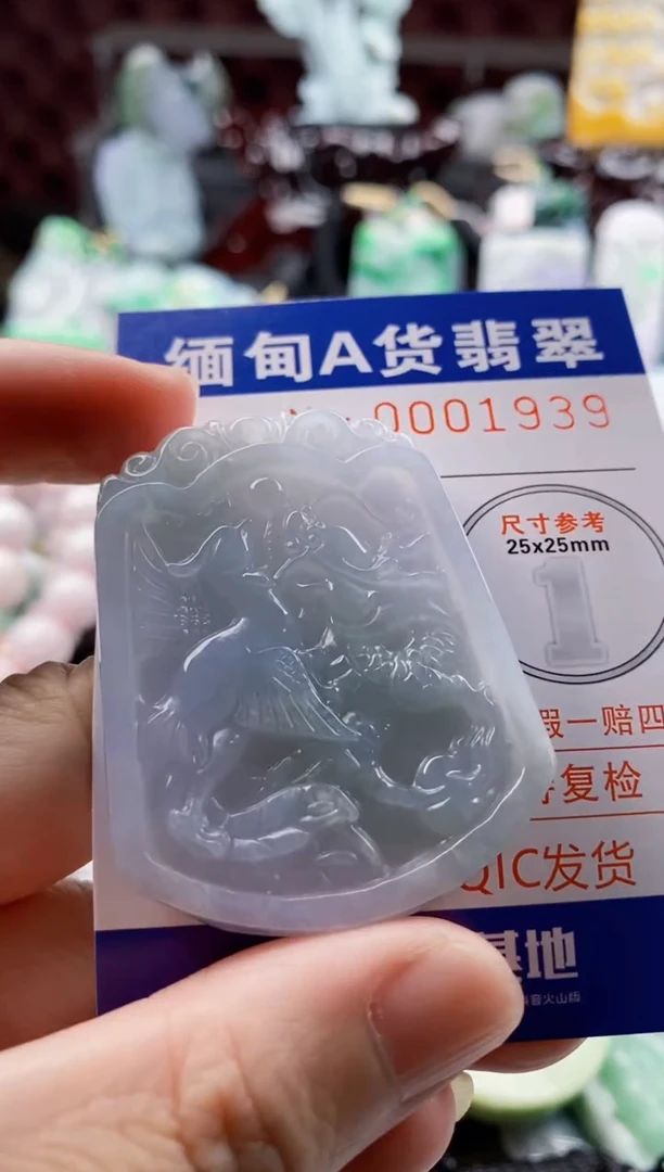 翡翠未镶嵌吊坠(不含链)1