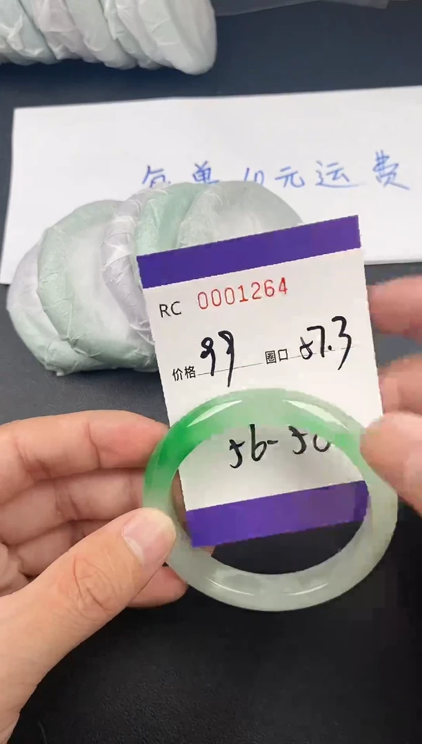 未镶嵌手镯翡翠手镯1264