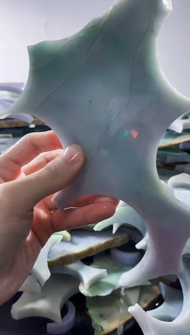 裸石翡翠缅甸翡翠A货文5222