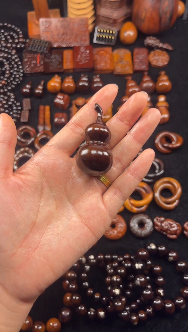 木天然雷击木玉化葫芦