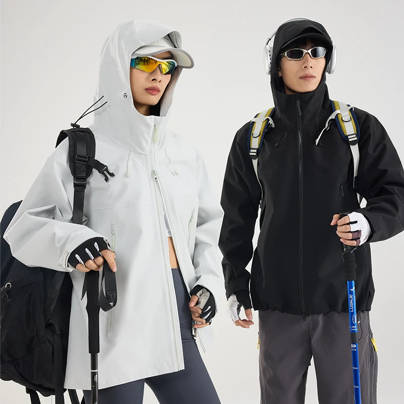 【反季福利】高品质外套全压胶一级冲锋衣户外登山防风防水情侣外套