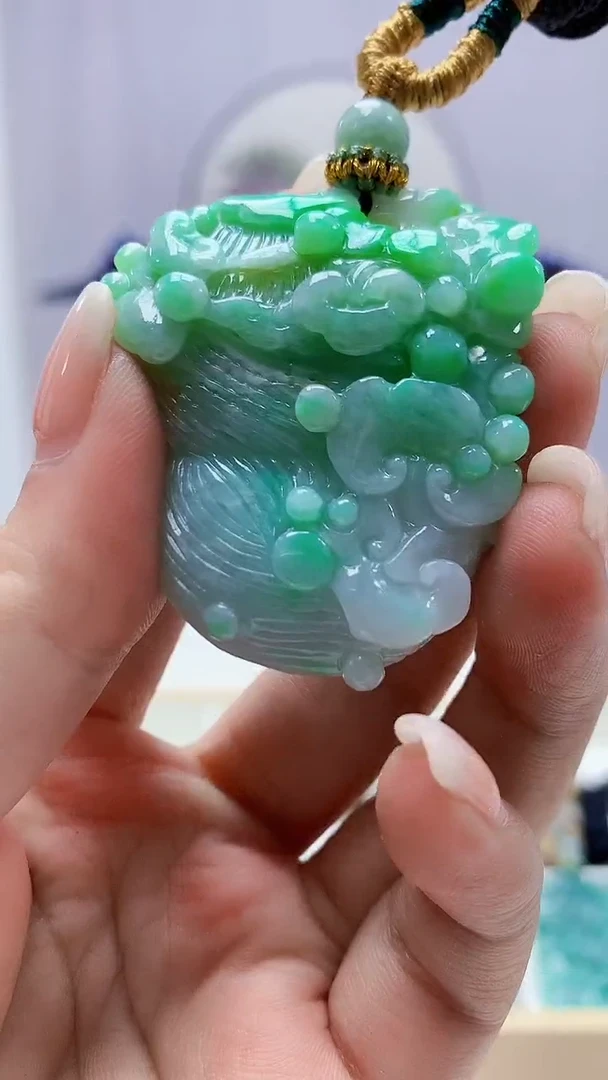 定制翡翠未镶嵌5028ms-毛货159花生