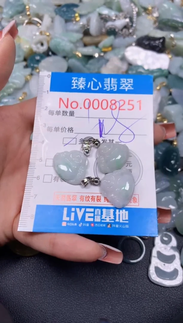 【闪购商品】翡翠颈饰未镶嵌含绳0008251