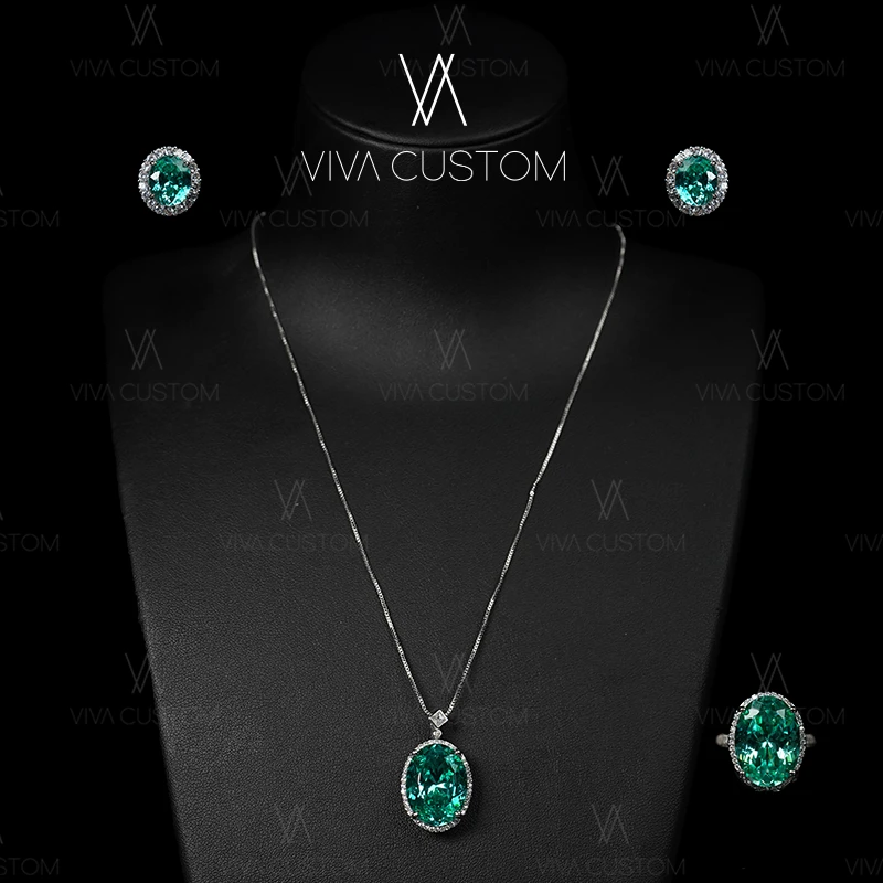 简约时尚轻奢璀璨海蓝鸟巢套装№