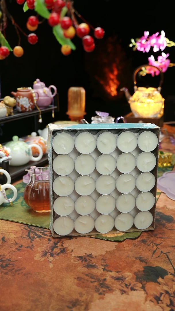 【闪购商品】植物蜡烛4小时100颗茶道配件