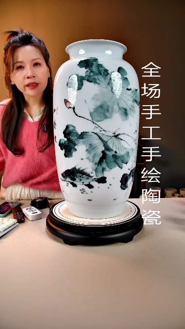 摆件陶景德镇手绘陶瓷