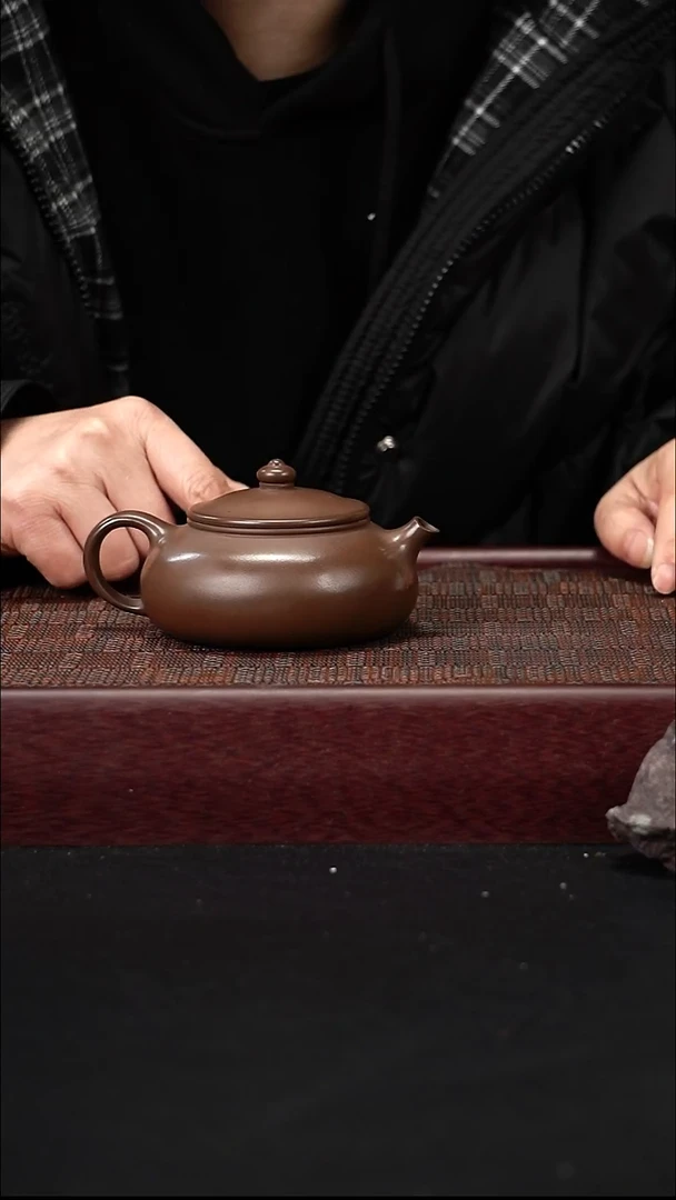 茶壶紫砂ZXM某革紫寒江