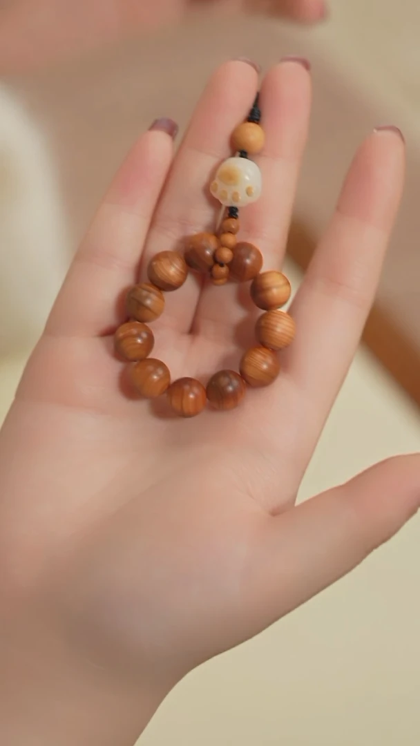 【闪购商品】柏木（崖柏）手串/手链【海边】崖柏 猫爪手机挂