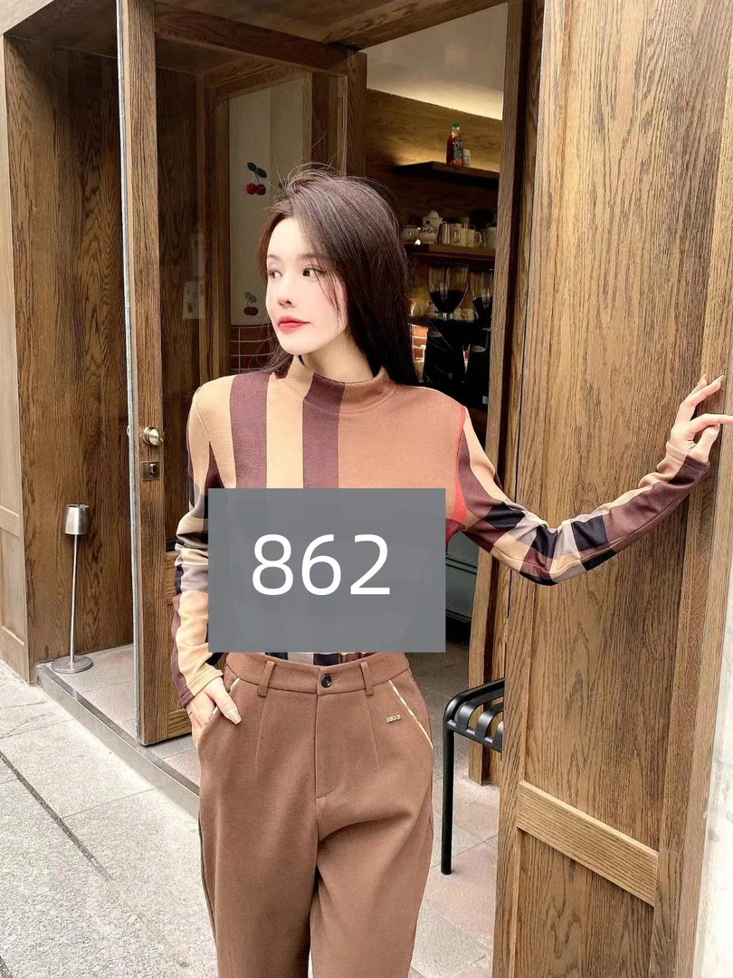 862-秋冬新款德绒百搭打底衫