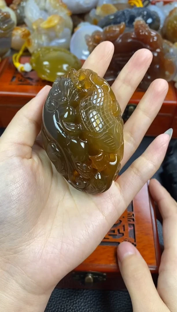 未镶嵌手把玛瑙/玉髓普**圆1