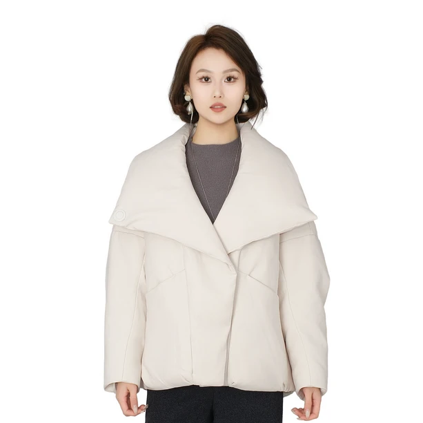 香草泡芙  短款宽松法式风立领新款保暖鹅绒服WS53-XE239