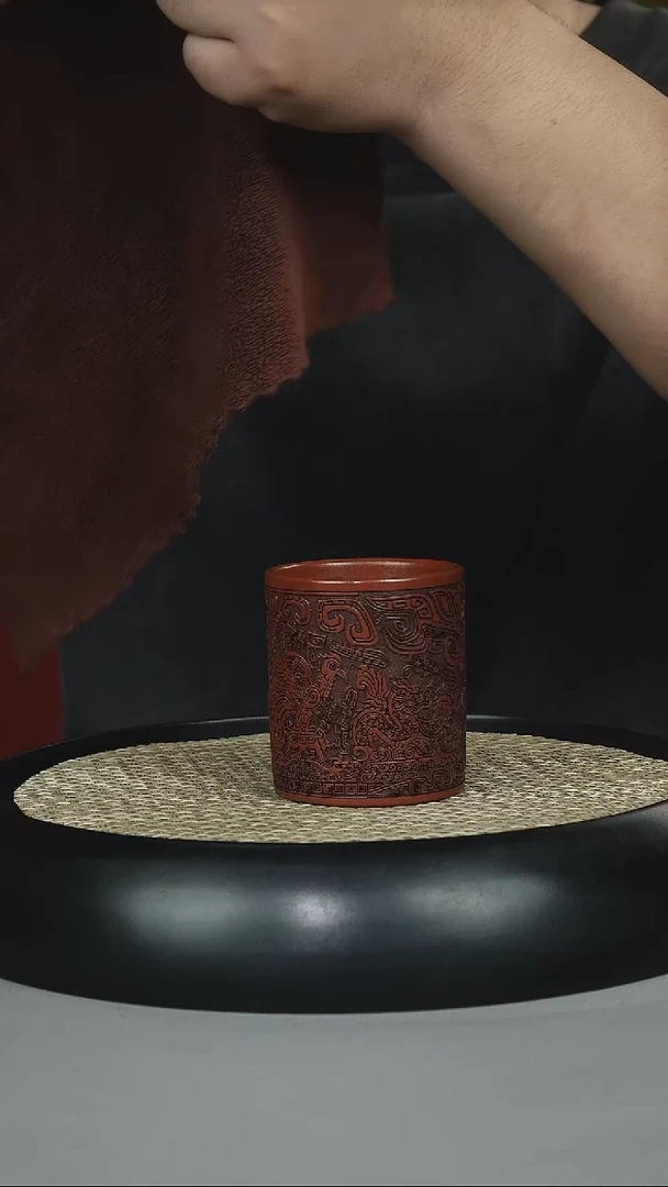 茶壶紫砂鸡血大红袍  闻香杯