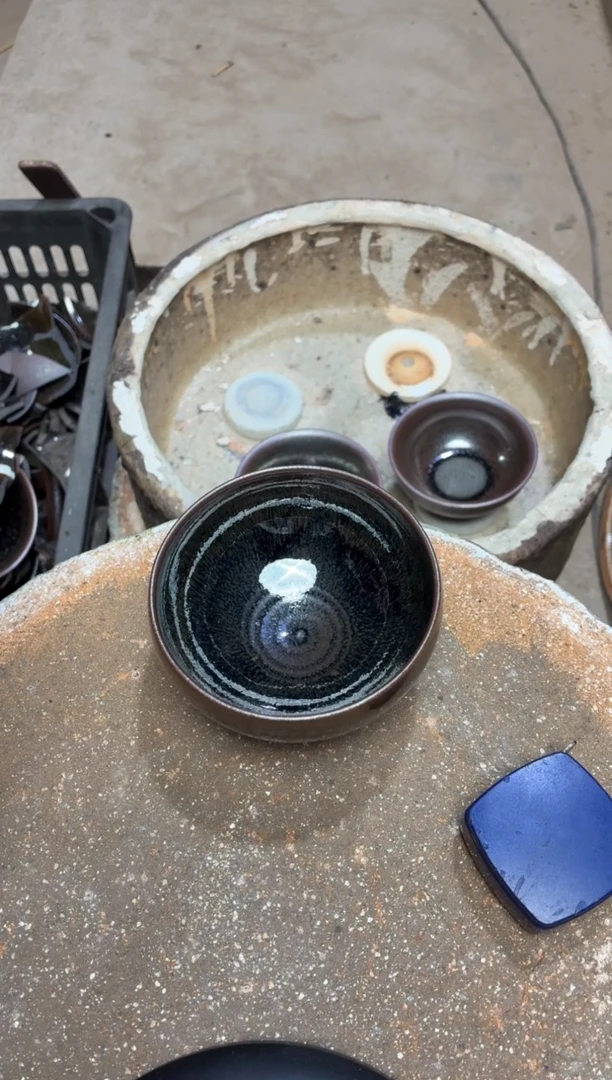 茶盏釜****）真柴烧建盏换点柴火