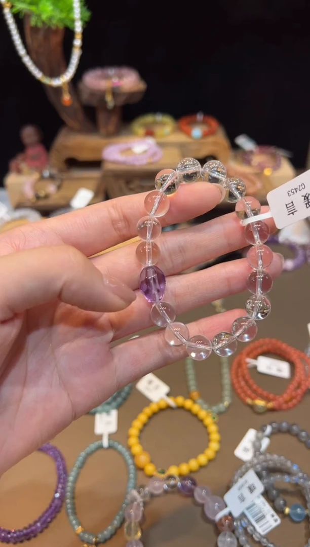 水晶手链未镶嵌手饰@@