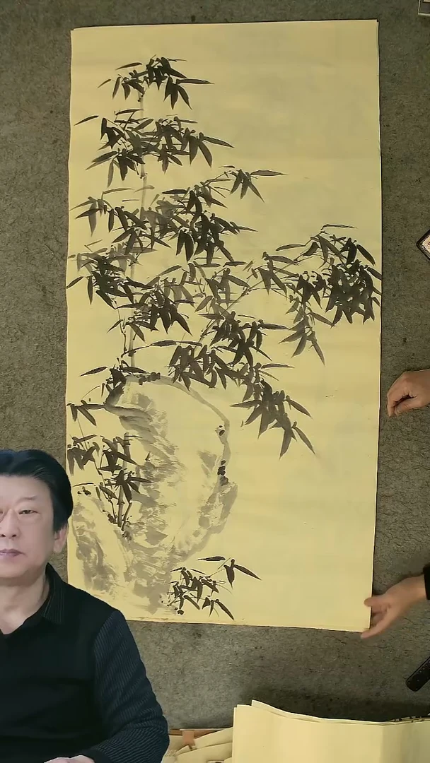 国画四尺整张  墨竹  69*138cm