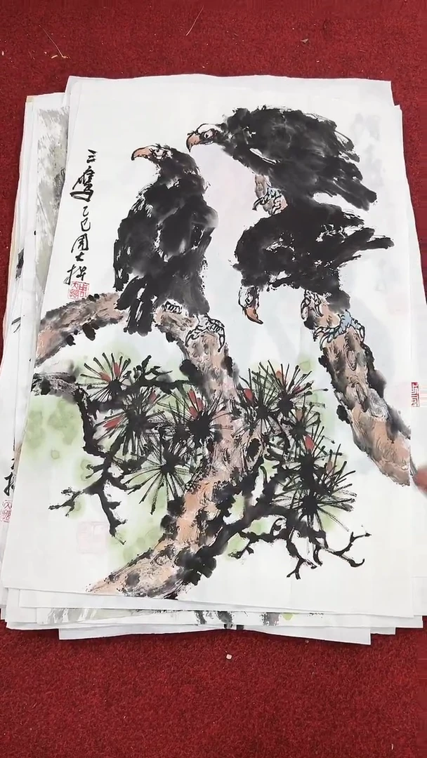 国画周大拙/国画/花鸟