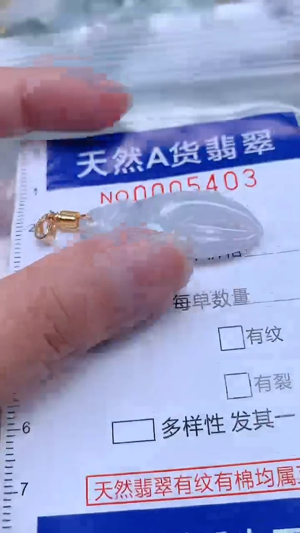 翡翠未镶嵌吊坠(不含链)1
