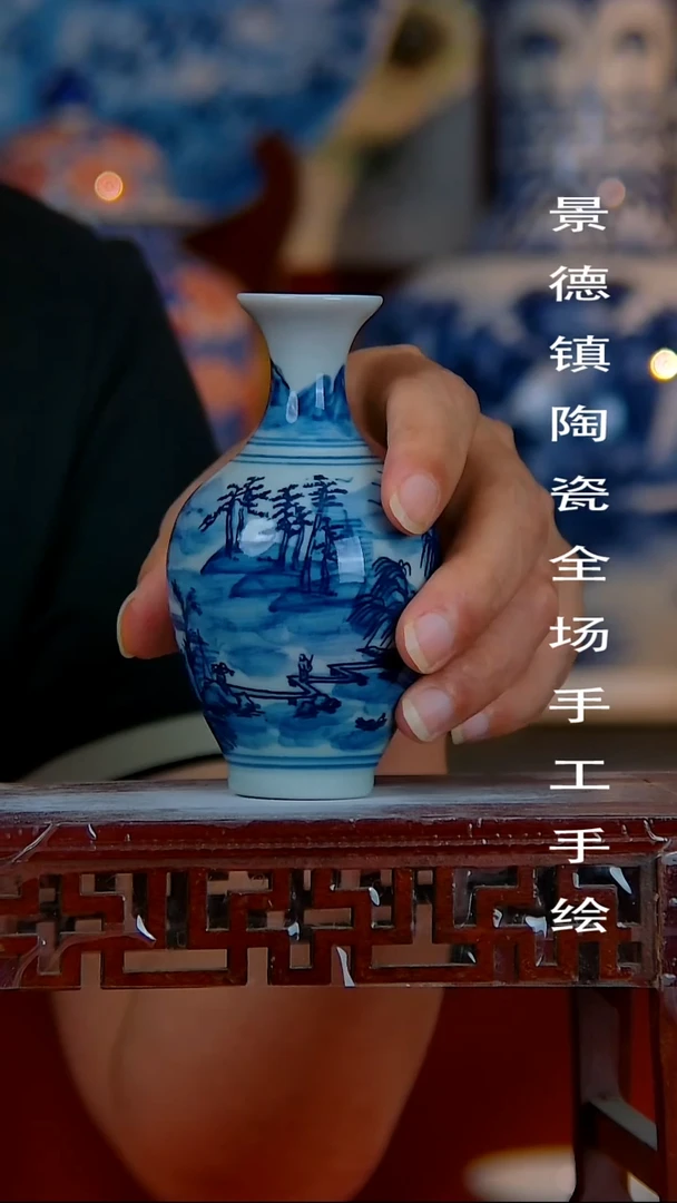 摆件景德镇陶瓷 全场手工手绘