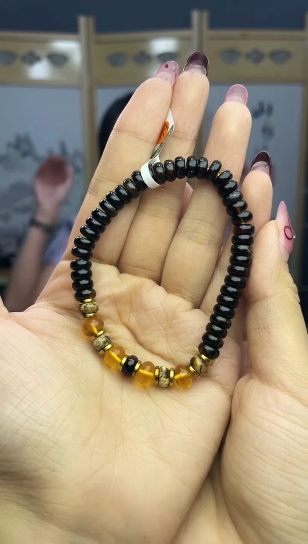 【闪购商品】琥珀裸石未镶嵌7+翳珀设计手串