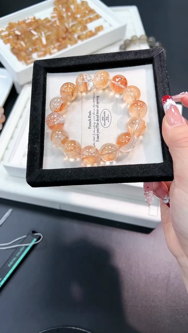 【闪购商品】水晶手串未镶嵌77c多样性发其一/1条15mm默认微瑕