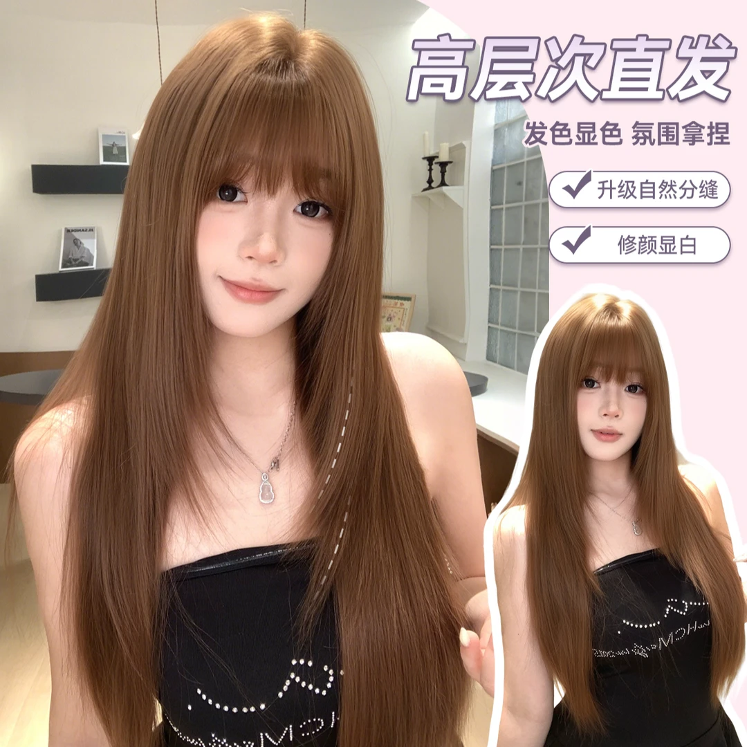 【美式甜豆】崽崽假发女长直发修饰减龄气质lolita女团氛围感全头套