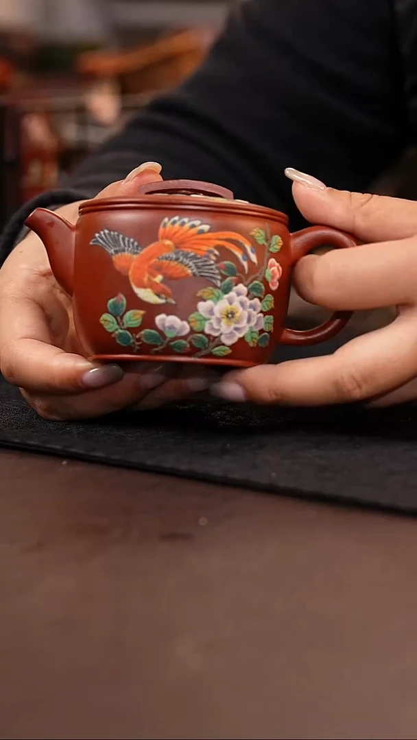 茶壶紫砂大红袍汉瓦