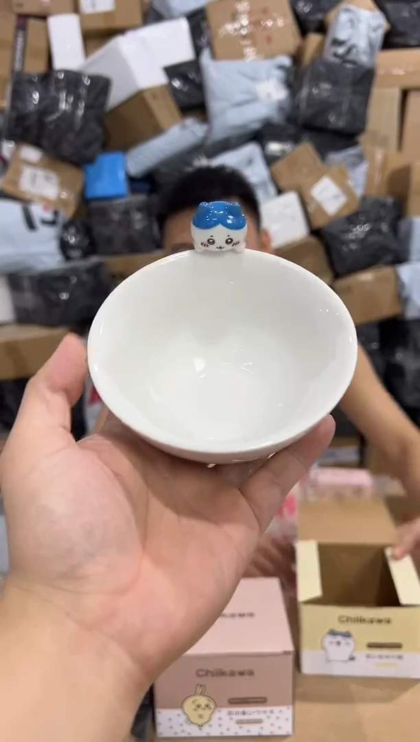 瓷片原盒小八公仔碗