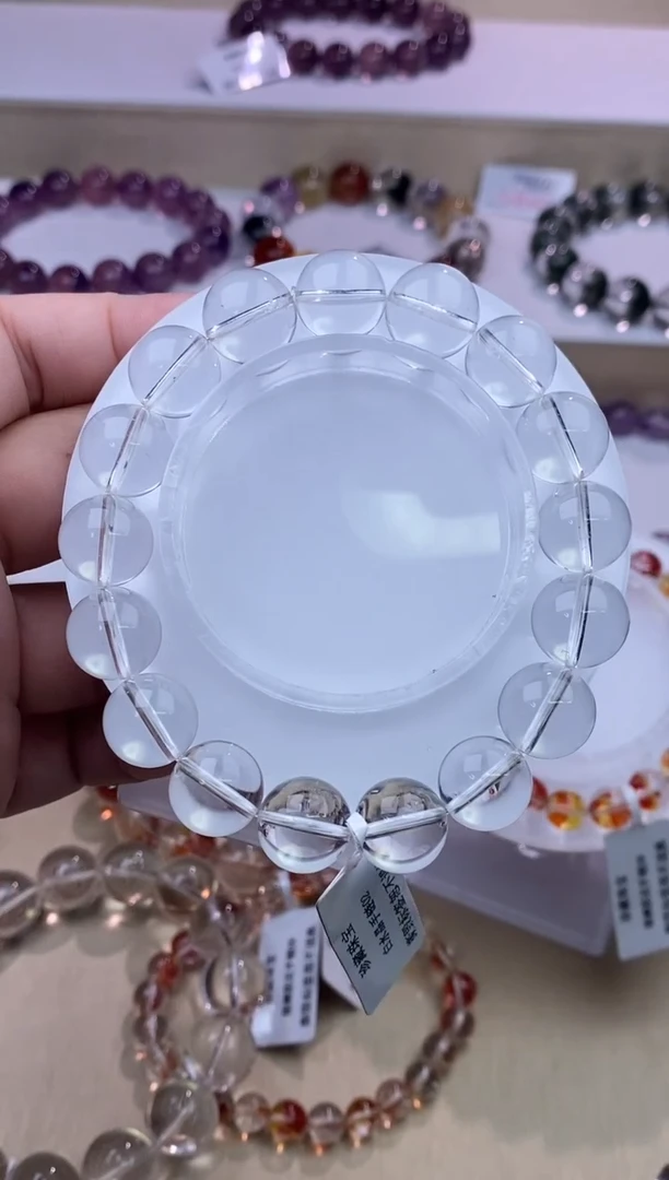 水晶手链未镶嵌白水晶12m+