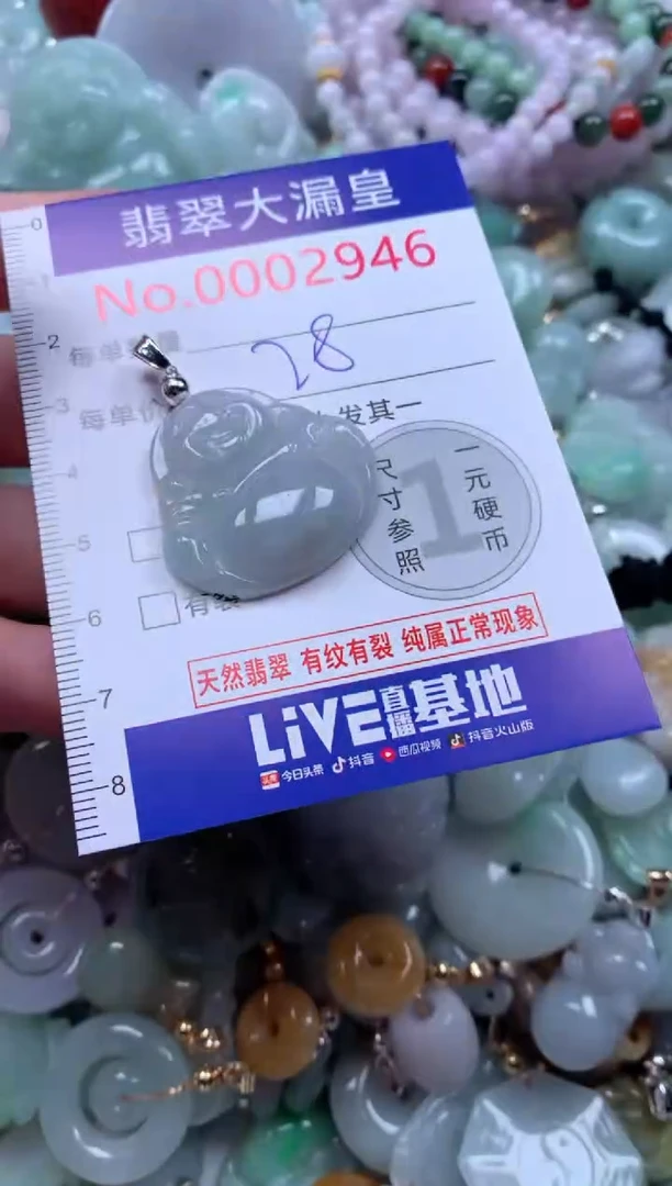 翡翠未镶嵌吊坠(不含链)2946