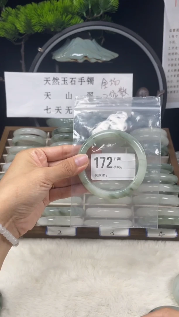未镶嵌手镯石英质玉（天山翠）172