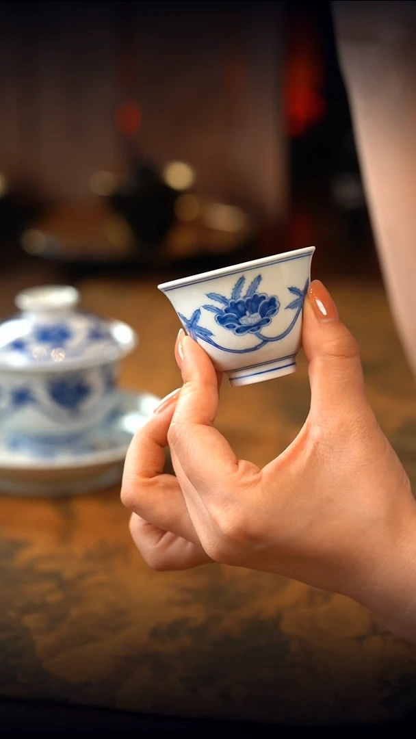 见山烧 秋葵铃铛杯