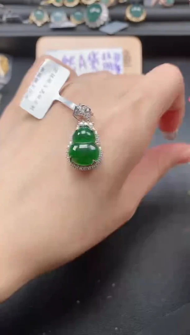翡翠戒指银S925镶嵌51511