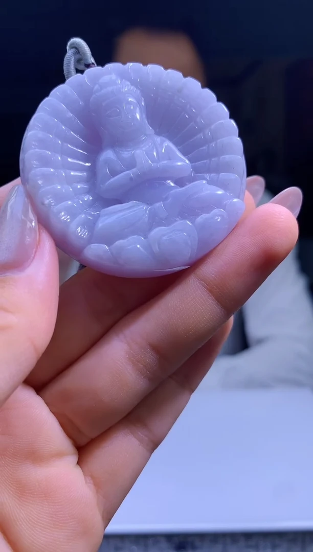 定制翡翠未镶嵌1101hm-毛货挂件18
